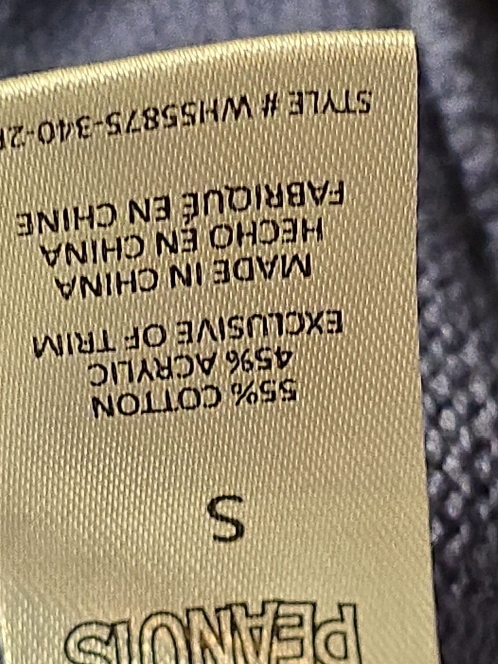 Peanuts Snoopy Navy Crewneck Sweater - Picture 8 of 9